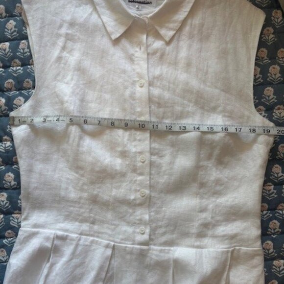NWOT REFORMATION Prim Linen Midi Dress // White // Size 12 - Picture 11 of 11